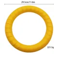 Grande anello da trazione giallo in EVA per cani resistenti, gioco durevole 29,5 cm - Anello di Addestramento (Grande) / Diametro 29.5cm / Giallo
