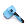 Brosse professionnelle bleue et noire pour le toilettage et le brossage des chats et chiens - Bleu ciel / S
