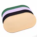 Waterproof silicone pet feeding mat in beige, purple, green and black - S / Multi-Color Stacked Style / Custom Support (45.5*24.8cm)