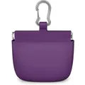 Bolsa de silicona púrpura para premios de perro con mosquetón para el entrenamiento - Bolsa de Entrenamiento para Mascotas (Bowl) / Púrpura