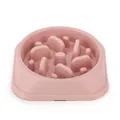 Durable pink slow feeder pet bowl for dogs to improve digestion and prevent choking - Pet Slow Feeder Bowl (Pink)