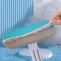 Spazzola blu per peli di animali domestici con superficie di pulizia a doppia faccia - Spazzola per Rimozione Peli a Doppio Lato / Manico Lungo 45CM