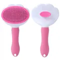 Spazzola professionale per animali a forma di zampa rosa per toelettatura e peli - Spazzola a Forma di Zampa di Gatto / Rosa