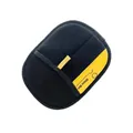 Guanto elettrostatico per la rimozione dei peli di animali domestici nero e giallo - Guanto Elettrostatico per la Cura (Logo Gatto) / 21x17cm / Nero