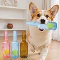 Jouet interactif pour chien en forme de bouteille avec balle de tennis intégrée - Jouet Bouteille de Bière (Balle de Tennis Intégrée) / Avec Balle de Tennis / Bleu