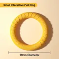 Anneau de traction jaune de 19 cm pour chien pour entraînement interactif et jeu - Petit Anneau d'entraînement (Fitness Ring) / Diamètre 19cm / Jaune