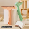 Ergonomic pet deshedding brushes available in three pastel colors for cats and dogs - Thinning Comb / Green
