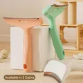 Multifunctional pet hair deshedding brush available in three stylish soft colors - Thinning Comb / Green