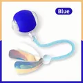 Zelfspelende interactieve blauwe kattenspeelbal met touw en reflecterende vinnen - Stijl met Libellenstaart / Blauw