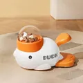 Jouet distributeur de croquettes interactif en forme de canard blanc pour animaux - Canard Blanc / Blanc