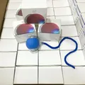 Jouet interactif pour animaux, balle bleue avec queue en corde - Balle avec Corde (Réglage 3 Vitesses) / Violet