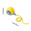 Jouet interactif jaune pour chien avec corde 400mm et balle électronique - Balle avec Corde (Réglage 3 Vitesses) / Jaune