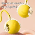Felgeel interactieve kattenspeelgoedbal met golftextuur en duurzaam geel gevlochten touw - Geel [Smart Model] 3-traps Aanpassing