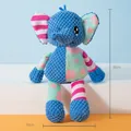 Plush elephant pet toy with durable corn fleece texture and 30cm height for dogs - Squeaky Fun Toy / Little Elephant with Brows
