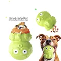Detailed view of octopus puzzle dog toy with treat dispensing feature and dog interaction - Octopus Enrichment Snack Toy (ZY-01) / Wet + Dry Food 2-in-1 (For Small & Medium Dogs)