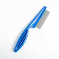 Professioneller blauer feinzinkiger Flohkamm für Hunde und Katzen mit ergonomischem Griff - Kleiner Flohkamm / Blau