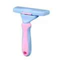 Professionelle ergonomische Tierhaarbürste in Blau und Rosa für Hunde und Katzen - L / Neuer Unterwolle-Kamm / Blau