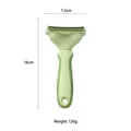 Grüne Tierpflegebürste mit 7,5 cm Kopf und 16 cm Höhenangaben - S / Neuer Unterwolle-Kamm / Grün