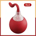 Giocattolo sferico rosso interattivo per gatti con coda flessibile in silicone - Modello P03 / Imballaggio in scatola / Rosso