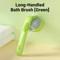 Brosse de bain verte à long manche pour animaux, pour massage et toilettage doux - Brosse de Bain à Long Manche / Peigne pour animal / Vert