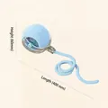 Jouet interactif bleu clair pour animaux avec longue queue flexible - Balle avec Corde / Bleu