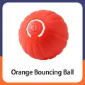 Levendige oranje automatische interactieve springbal speelgoed voor huisdieren - Pompoen Patroon / Oranje