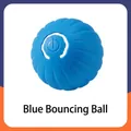 Blauwe elektronische interactieve springbal voor katten en honden, huisdierenspeelgoed - Pompoen Patroon / Blauw