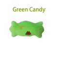 Juguete de peluche verde con forma de caramelo para perros y bordado de sandía - Caramelo / Verde