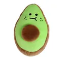 Duurzaam avocado knuffelspeeltje voor honden en katten op een witte achtergrond - Avocado met Groen Hart