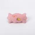 Juguete de peluche rosa con forma de caramelo para mascotas, juguete para masticar - Caramelo / Rosa