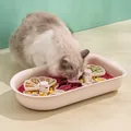 Interactief puzzelspeelgoed voor huisdieren, slow feeder voor honden en katten roze - Rode Zeilboot / Rood