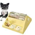 Detailed view of level 3 interactive dog puzzle toy with a rotating treat barrel - Proficient Level / M / Yellow
