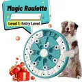 Vista detallada del juguete de rompecabezas interactivo para perros nivel 1 con deslizadores - Nivel 1 Rueda Mágica