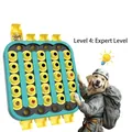 Nahaufnahme von Level 4 Experten-Hunderätsel mit Futterversteck-Domes - Expertenstufe (Hunde-Spielplatz)