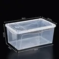 Boîte d'élevage pour reptiles en plastique transparent, 38x24,5x16,5 cm. - 38x24.5x16.5cm