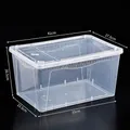 Grande boîte d'élevage de reptiles en plastique transparent avec dimensions 41x27,5x20,5 cm - 41x27.5x20.5cm