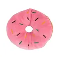Jouet couineur en peluche rose durable pour chiens et chats en forme de donut coloré - Nouveau Donut Rose