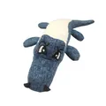 Langlebiges blaues Leinen-Krokodil-Hundespielzeug mit Quietscher für die Zahnpflege - Blaues Krokodil
