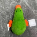 Schattige groene pluche eend piepspeeltje voor honden en katten met vleugels - Groene Pluche Eend