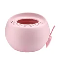 Rosa geschlossene Katzentoilette mit Top-Einstieg, Siebdeckel und passender Schaufel - L / Rosa