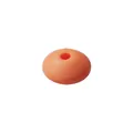 Hochwertige orangefarbene 12-mm-Silikon-Abstandsperle in Linsenform für DIY-Schmuck - 135# Orange Pink