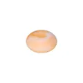 Hochwertige 12 mm Silikonperle in Linsenform mit orange-weißem Marmormuster für DIY - 149# Milchgelb