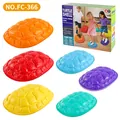 Lot de 6 pierres d'équilibre en forme de tortue pour l'entraînement sensoriel enfant - Lot de 6 pierres d'équilibre carapace de tortue (FC-366)