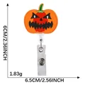 Ανασυρόμενη θήκη για κάρτα κολοκύθας Halloween με ύψος 6 cm και βάρος προϊόντος - Κακιά Κολοκύθα (2) / 6.5x6cm