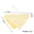 Bandana ajustable pour animaux à rayures jaunes et blanches, 17,5 cm x 10,5 cm - Rayures Jaunes Et Blanches (6) / 1 Pièce