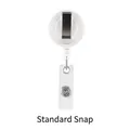 Variante di porta badge retrattile bianco con clip da cintura standard per infermieri - Vestibilità regolare