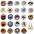 Collection of various colorful embroidered cartoon animal and pattern patches badges - 23 Designs Set