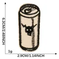 Toppa ricamata lattina energy drink retrò con dimensioni per decorazione fai-da-te - 6.3x2.9cm