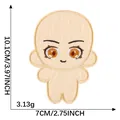 Süßer humanoider Puppen-Stickaufnäher mit orangefarbenen Augen für DIY-Dekoration - Puppenstil 1 (2026.7.25)