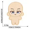 Niedlicher Cartoon-Anime-Stickerei-Aufnäher aus Vliesstoff für DIY-Taschenanhänger - Puppenstil 11 (2026.7.25)